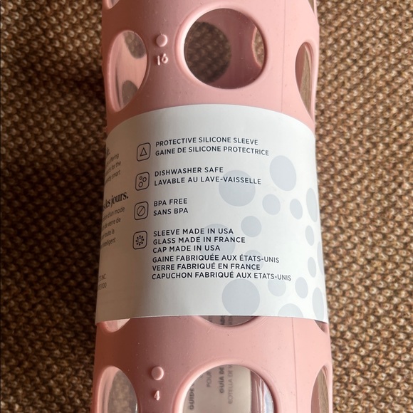 Lifefactory | Pink Glass Water Bottle, 650 ml, NWT - Picture 3 of 4